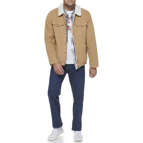 Image of Levi's Men's Corduroy Sherpa Lined Trucker Jacket (Regular & Big & Tall Sizes)