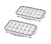 Produktbild APS 2er Set Eiswürfelform inklusive transparentem Deckel, für je 21 Eiswürfel, Eiswürfelgröße: 4 x 2,5 x 3 cm