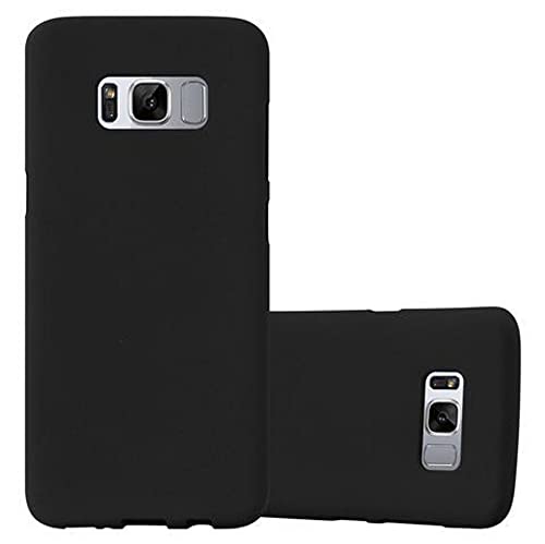 Image of cadorabo Case works with Samsung Galaxy S8 in FROST BLACK - Shockproof and Scratch Resistant TPU Silicone Cover - Ultra Slim Protective Gel Shell Bumper Back Skin