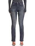 YMI Jeans Women's Curvy Fit Ultra High Rise Bootcut Jeans, W Black, 3