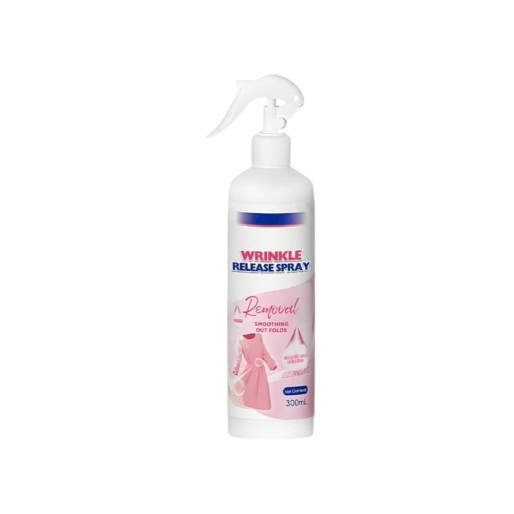 Instant Wrinkle Remover Spray for Clothes | No Iron Fabric Smoothing Spray | Quick Wrinkle Release for Shirts, Dresses, Curtains & Linen | Fast-Drying, Fresh Fragrance, Suitable for Most Fabrics |-image-20