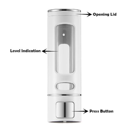 Image of Stainless Steel Towel Ring (6 inch) + 400ml Wall Mounted Transparent Liquid Soap Dispenser | Rust Free Durable Bathroom & Kitchen Wash Area Accessories Combo Set (1 Set)