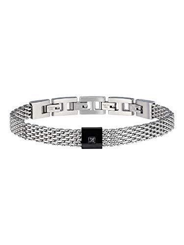 Breil, Collezione Black Diamond, Bracciale Uomo in Acciaio Colorato,...