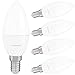Lumare E14 LED Kerze 5W |Ersetzt 35W | 470 Lumen Energiesparlampe | Glühbirne 2700 Kelvin Warmweiß C35 Leuchtmittel Kerzen-Birne e14 Fassung | 5er Set