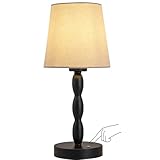 CASTLELIFE Portable Cordless Table Lamp,Touch Desk Lamp Rechargeable Battery Powered, 3-Level Brightness Stepless Dimmable Bedside Night Lamp,for Bedroom/Outdoor,Update 5000 mAh, Bulb Included,Black