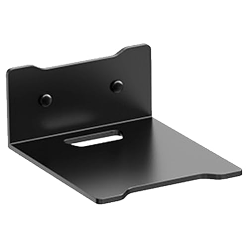 Genérico pequeño estante de pared para proyector de 14,5/23/30 cm soporte de almacenamiento para proyector de audio y TV flotantes estantes de metal para cajas multimedia, TV Box/altavoces/módem