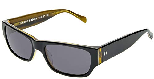 Tres Noir Men's Police and Thieves Square Sunglasses