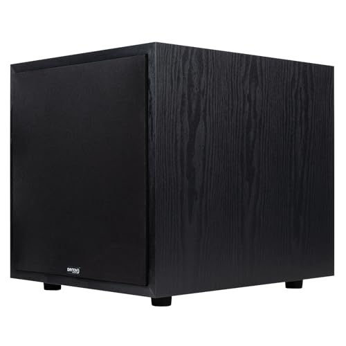 Image of Dayton Audio Classic CS1200 - 12 inch 200W Powered Subwoofer with Class-D Amplifier, Deep Bass and Clean Design for Home Theater & Music - Black