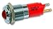 Cml Innovative Technologies Led Panel Mount Indicator, Bright Chrome Bezel, Red, 14 Mm, 20 Ma, 70 Mcd Rohs Compliant: Yes - 19210353