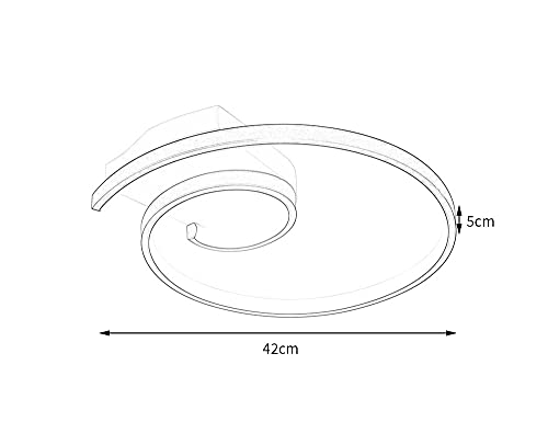 Plafonnier LED dimmable avec intensité variable pour salon - 4