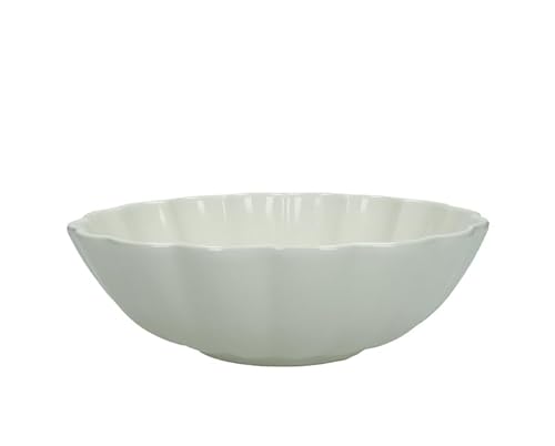 BRANDANI Ciotola Insalatiera Contenitore Calipso 51434 Rotonda 23cm Avorio Panna Porcellana