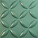 Ekena Millwork 19 5/8"W x 19 5/8"H Wallflower EnduraWall Decorative 3D Wall Panel, Sea Mist (Covers 2.67 Sq. Ft.