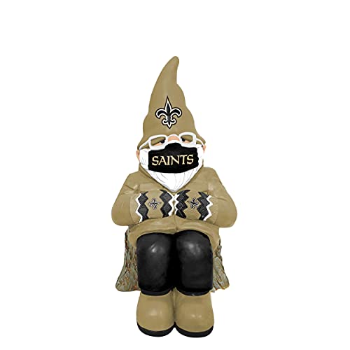 FOCO New Orleans Saints NFL Bundled Up Gnome