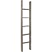 Ekena Millwork DECR015X072X04LDRGY Vintage Farmhouse 5 Rung Ladder, Barnwood Decor Collection, 15"W x 72"H x 3 1/2"D, Reclaimed Grey