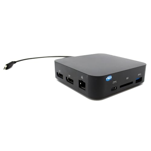 Docking station USB-C Simpletek con DisplayPort 2K y 5 puertos USB 2