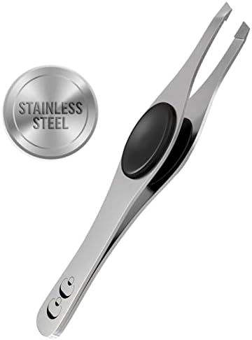 Professional Eyebrow Tweezers for Women Men, Tweezers Precision, Sharp, Slanted Tweezer for Eyebrow Plucking, Ingrown Hair, Facial Hair Removal, Wig, Brows