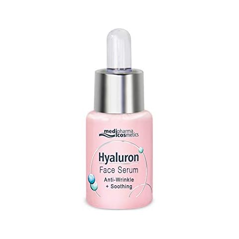 Medipharma Cosmetics Hyaluronic Acid Face Serum – Anti-aging & Anti-wrinkle calming Facial Serum – Serum for face with panthenol in dropper bottle, Made in Germany, 0,44 fl oz Cover