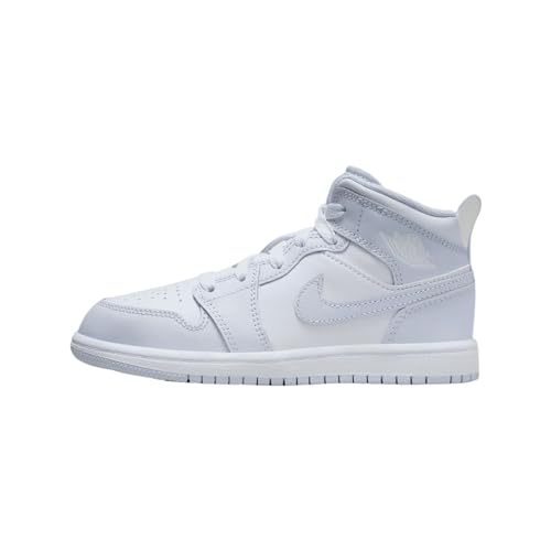 Jordan 1 Mid Little Kids' Shoes (FD8781-400, Cobalt Bliss/Neutral Grey/White)
