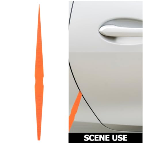 SOLUSTRE Kegellehre Karosserie Werkzeug, Spaltmaß Messwerkzeug FüR AutotüRen, Karosserien, Blechspalt-Ausrichtungslehre, Kunststoff, Orange, 25 cm