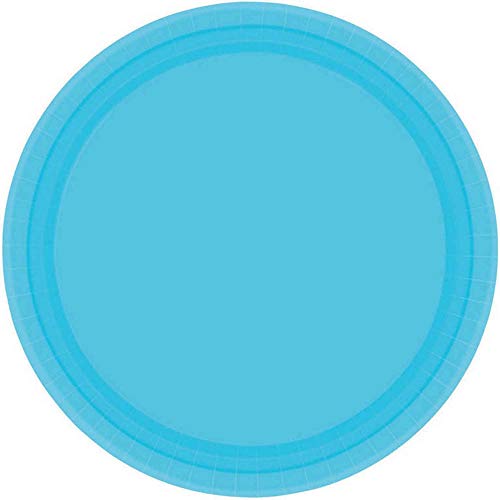 Caribbean Blue Party Round Paper Plates, 8 Ct. | Party Tableware
