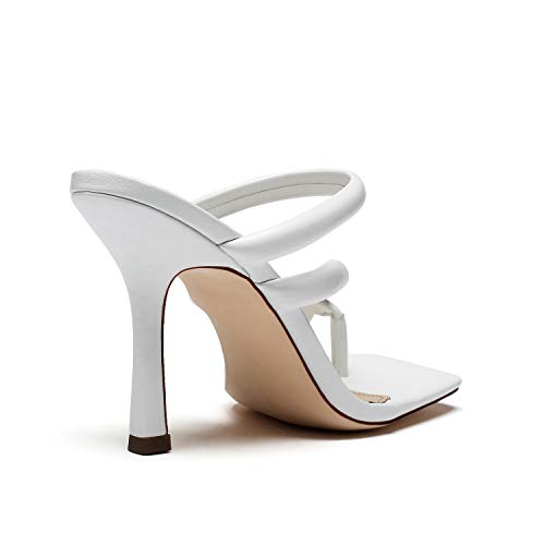 Vivianly Women'S Criss Cross Thong Slip On Stiletto Heel Sandals thumb #4