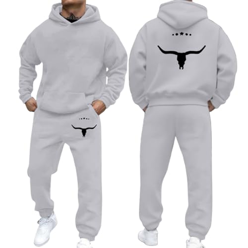 Ensemble sweat à capuche homme hiver manches longues et porte de sport