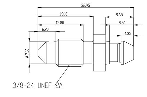 Image of Stainless Steel Metric Bleed Nipple Screw -3AN AN3 Front Brake Caliper Clutch Fitting Natural
