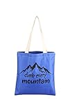 CMNIM Music Movie Gift Tote Bag Climb Every Mountain Lyrics Shopping Grocery Shoulder Bag for Musical Movie Fans