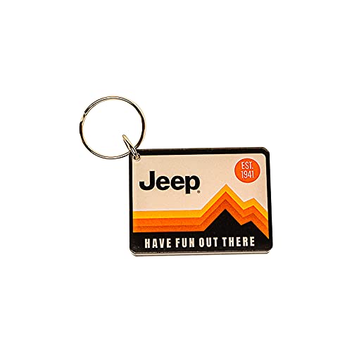 Jeep 'Have Fun Out There Acrylic Keychain – Durable 1.75' x 2.25' Accessory Enthusiasts – Made in USA