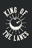 König der Bahnen: DIN A5 Kariert 120 Seiten / 60 Blätter Notizbuch Notizheft Notiz-Block Bowling Bekleidung zum bowlen für Bowler Verein