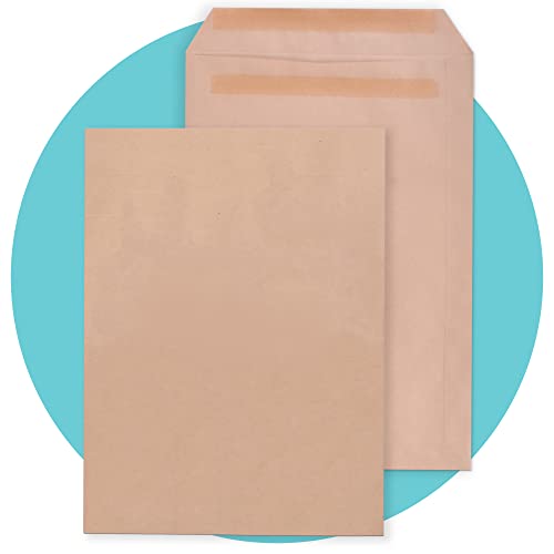 Triplast 20 x C4 Manilla Self Seal Security Envelopes (Size: 324x229mm) | Fully Opaque Self Sealing & Printer Safe Mailing Paper Envelopes | Ideal for Everyday Home Office & Commercial Use