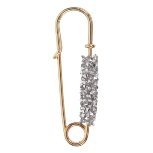 Épingle de sécurité en strass blancs accessoire vêtement féminin et cardigan