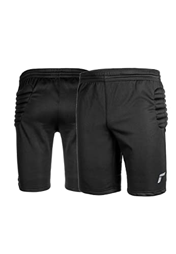 Reusch Torwarthose Kinder und Jugendliche | kurz gepolstert & robust | eng anliegende und strapazierfähige Torwartshorts mit eingenähtem Hüftpolster | GK Training Short Junior
