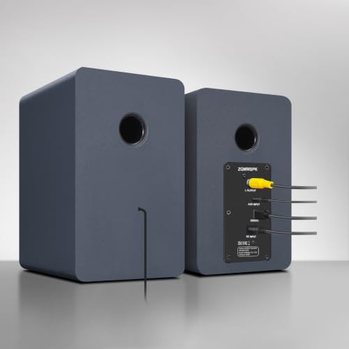 Image of Computer Speakers, Bluetooth 5.3, USB-C, AUX /RCA, 3.5-Inch Woofer, Grey