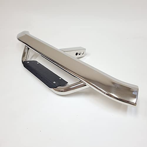 Truck Trailer Heavy Duty Strong Tow Hitch Step Bar Bumper Guard With Drop Step Aero For 2 Inch Receiver Universal 2"X2" Chrome #TOP22