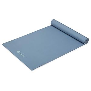 Gaiam-Yoga-Mat-Premium-5mm-Solid-Thick-Non-Slip-Exercise-Fitness-Mat-for-All-Types-of-Yoga-Pilates-Floor-Workouts-68-x-24-x-5mm Gaiam Yoga Mat Premium Solid Color Non Slip Exercise & Fitness Mat for All Types of Yoga, Pilates & Floor Workouts, Blue Shadow, 5mm