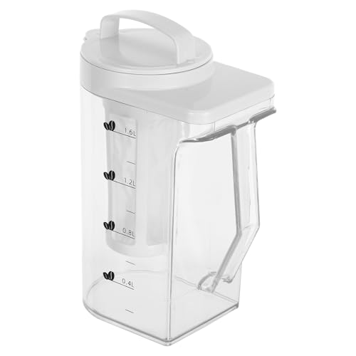 Jarra para café frío con tapa hermética antifugas y gran capacidad de 1.6l 2