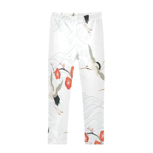 Toddler Girls Leggings Printed Yoga Pants Leggings White Daniel Crane for Kids