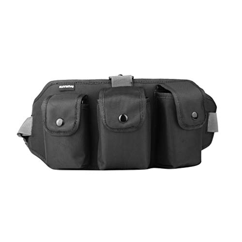 Preisvergleich Produktbild Luccase Schwarz Fanny Pack Hüftgürtel Gürteltasche Outdoor Tragbare Multifunktions Set Aufbewahrungstasche Kompatibel mit DJI Mavic Mini Drone