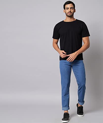 Image of STUDIO NEXX Men's Regular Fit Jeans|Stretchable Mid Rise Denim |Contrast Detailed Stitch