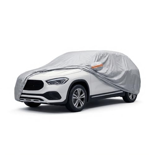 Image of myTVS 100% Waterproof Car Body Cover for Mercedes GLA - Custom-Fit, Double-Layer, UV & Dust Proof, Mirror Pockets & Elastic Clip Lock (CSK 9)