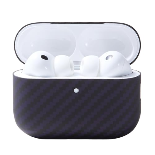 Deff ディーフ AirPods Pro 3 専用 ケース 高級 アラミド繊維 鋼鉄の5倍強 耐衝撃性 特殊素材 ミッドナイトパープル
