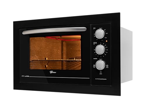 FISCHER FORNO ELÉTRICO EMBUTIR FIT LINE 48L BLACK 220V 34493-95482 glide