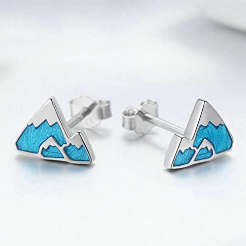 Boucles d'oreilles S925 bleu iceberg le cadeau de tempérament pour elle - 6