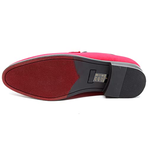 Men's Vintage Velvet Designer Classic Dress Tuxedo Smoking Slipper Loafer Slip On Shoes Arthur-024