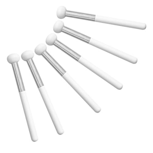HAKIDZEL 6Pcs Mushroom Concealer Brush Versatile Makeup Applicator for Eyelids and Nose Concealer Skin Friendly Sponge Design for Professional and Home Use
