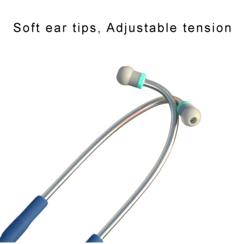 Image of Cardiology Grade Single Head Steel Stethoscope 31BlkWht | High-sensitivity Single Head, Tuneable, Anti Noise, Acoustic Diaphragm, Stainless Steel Performance, Value