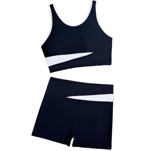 Bikini de dos piezas con pantalones cortos para niñas grandes y adolescentes