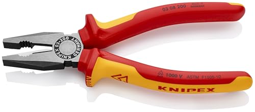 KNIPEX - Alicate de combinação, 1000 V isolado, Ferramentas SBA 03 08 200 (0308200SBA)