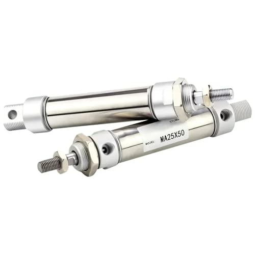 Vérin pneumatique MA25 double effet en inox avec une course de 200mm - 2